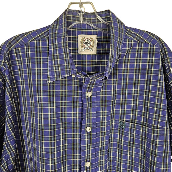Cinch Western Plaid Button Down Shirt Size XL Classic Long Sleeve Cotton Rodeo - Picture 1 of 6